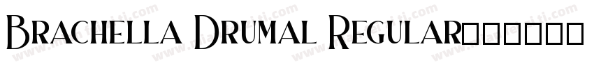 Brachella Drumal Regular字体转换